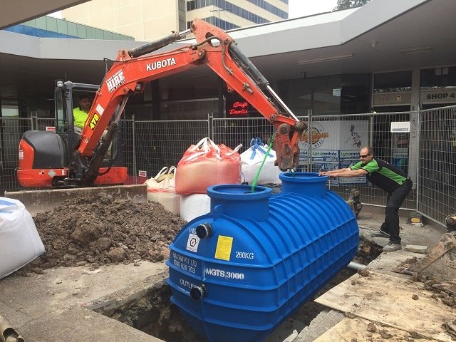 3000 Litre Inground Grease Trap Installation Upgrade from a 1000 lt Grease Trap